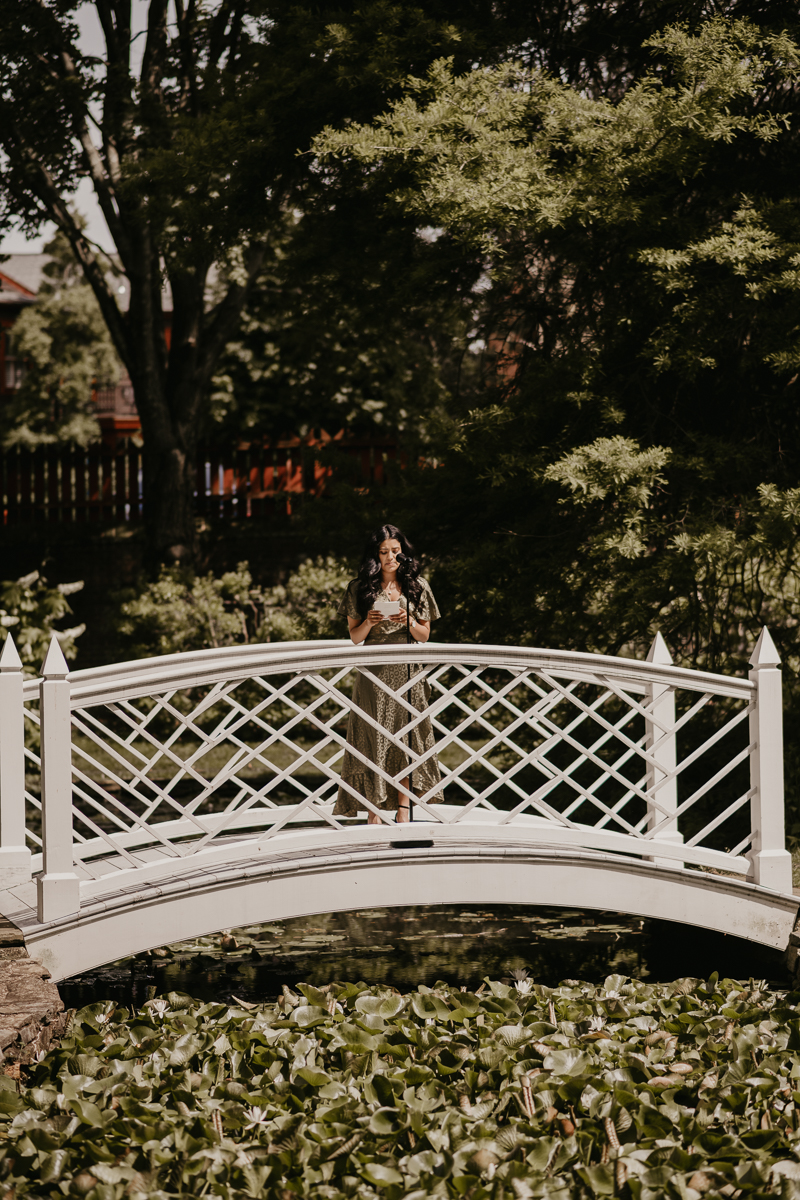 Amazing garden wedding ceremony at the William Paca House Wedding in Annapolis, Maryland by Britney Clause Photography