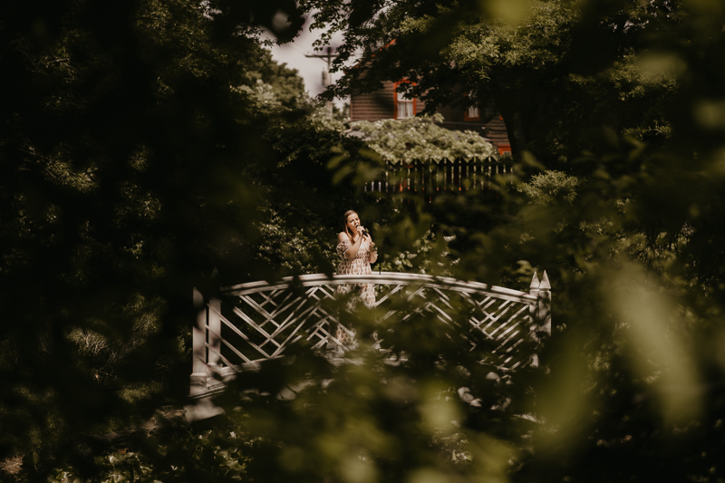 Amazing garden wedding ceremony at the William Paca House Wedding in Annapolis, Maryland by Britney Clause Photography