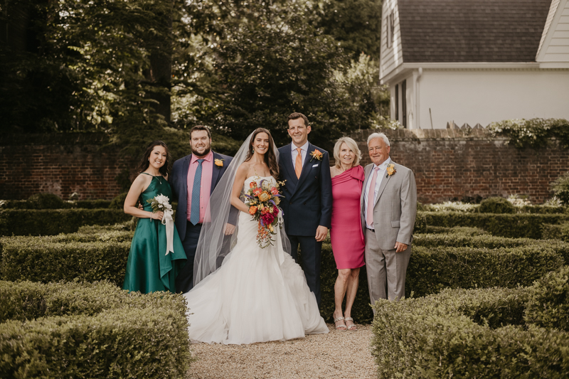 Beautiful family portraits at the William Paca House Wedding in Annapolis, Maryland by Britney Clause Photography