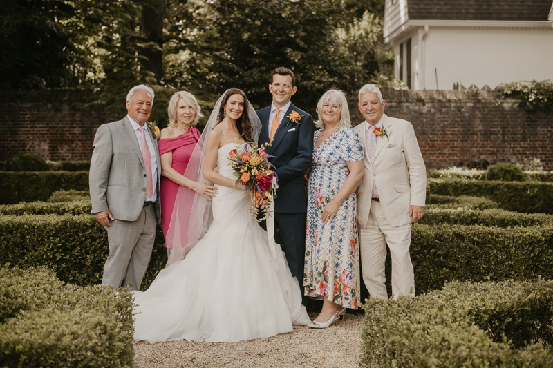 Beautiful family portraits at the William Paca House Wedding in Annapolis, Maryland by Britney Clause Photography