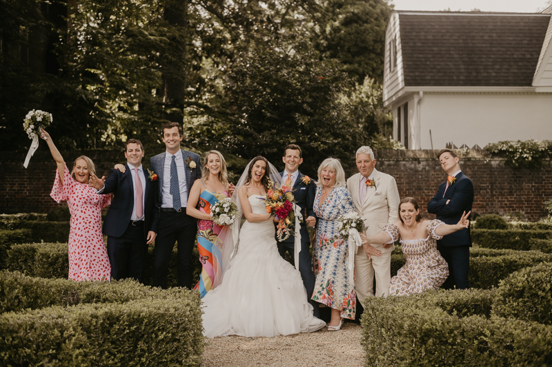 Beautiful family portraits at the William Paca House Wedding in Annapolis, Maryland by Britney Clause Photography