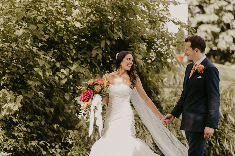 Stunning bride and groom wedding portraits at the William Paca House Wedding in Annapolis, Maryland by Britney Clause Photography