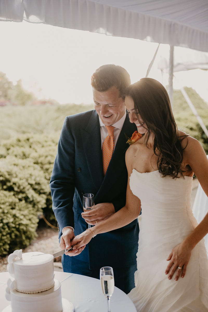 Delicious wedding cake by Patti Kake Bakery at the William Paca House Wedding in Annapolis, Maryland by Britney Clause Photography