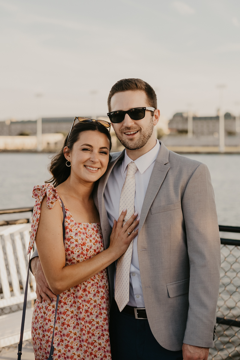 An exciting evening wedding reception by Watershed Entertainment and Timmie Metz Band on the Harbor Queen boat in Annapolis, Maryland by Britney Clause Photography