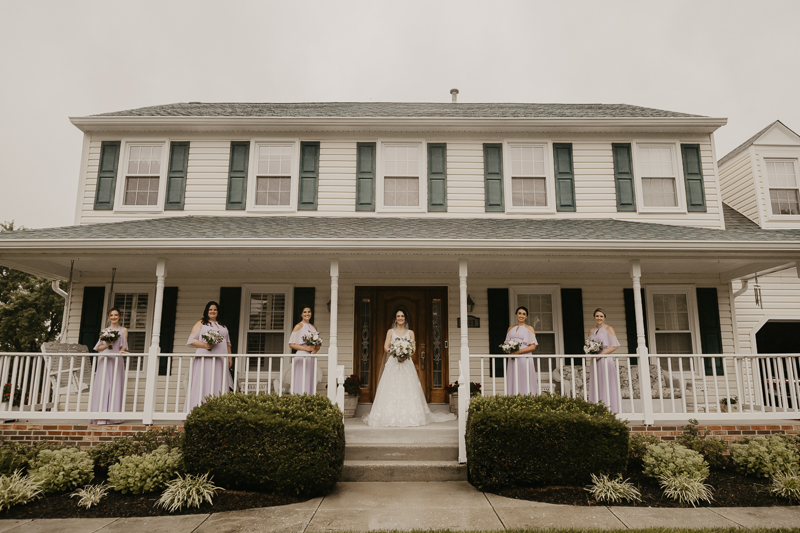 A bride getting ready at a private residence for an Ellicott City, Maryland wedding by Britney Clause Photography