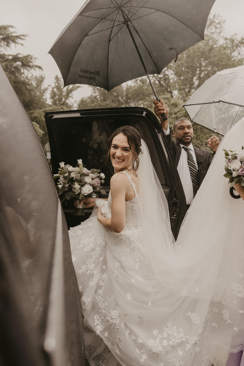 A bride getting ready at a private residence for an Ellicott City, Maryland wedding by Britney Clause Photography