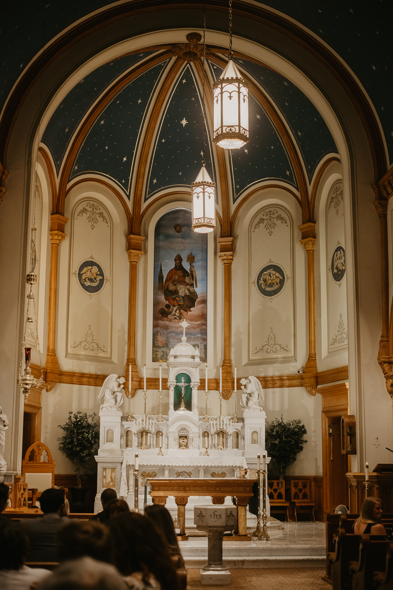 Amazing church ceremony at St. Augustine Church in Elkridge, Maryland by Britney Clause Photography