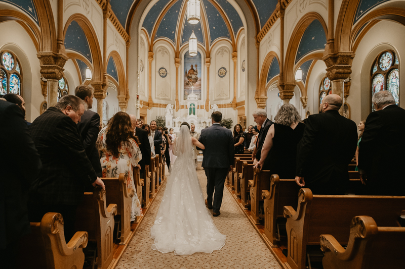 Amazing church ceremony at St. Augustine Church in Elkridge, Maryland by Britney Clause Photography