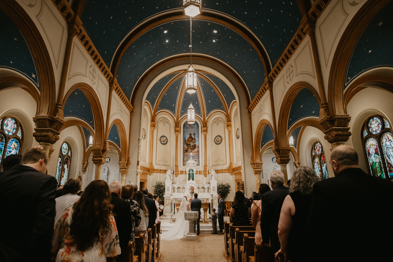 Amazing church ceremony at St. Augustine Church in Elkridge, Maryland by Britney Clause Photography