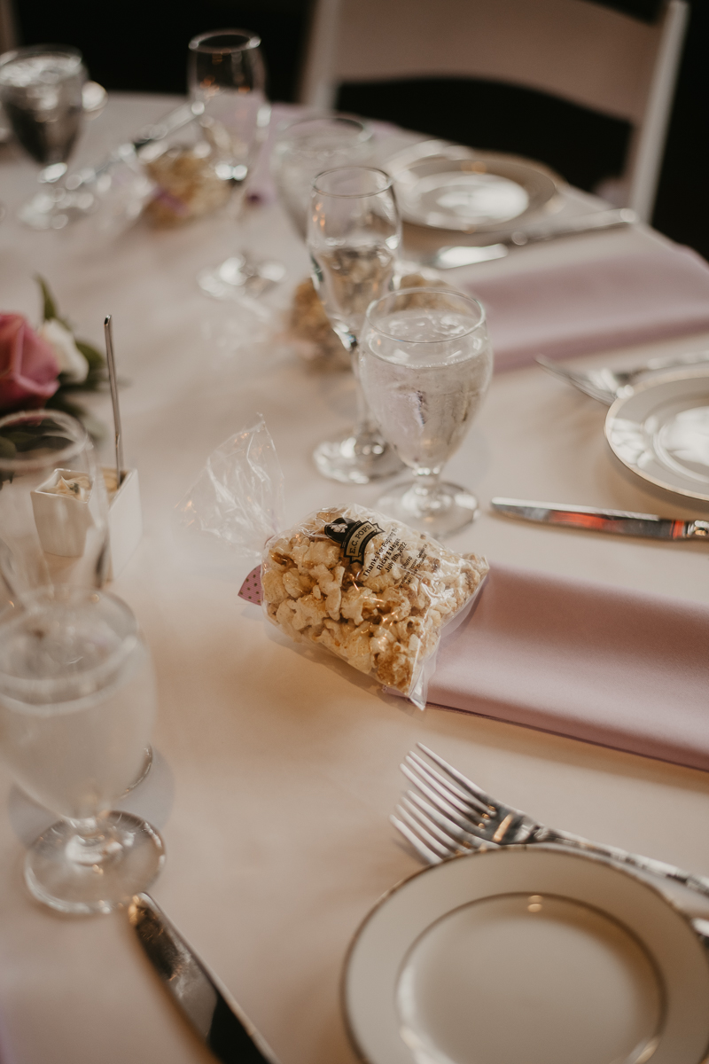 Gorgeous industrial wedding reception decor by EC Pops at Main Street Ballroom in Ellicott City, Maryland by Britney Clause Photography