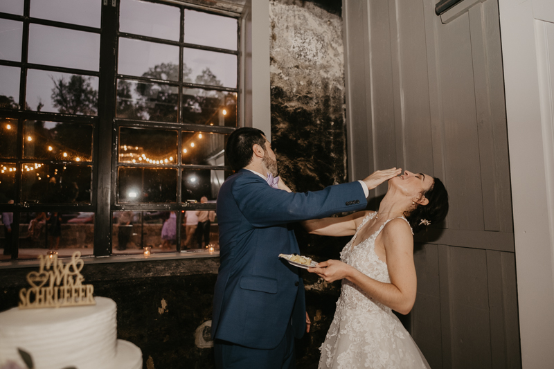 An exciting evening wedding reception by DJ Drew Albins from BMore for the Record at Main Street Ballroom in Ellicott City, Maryland by Britney Clause Photography