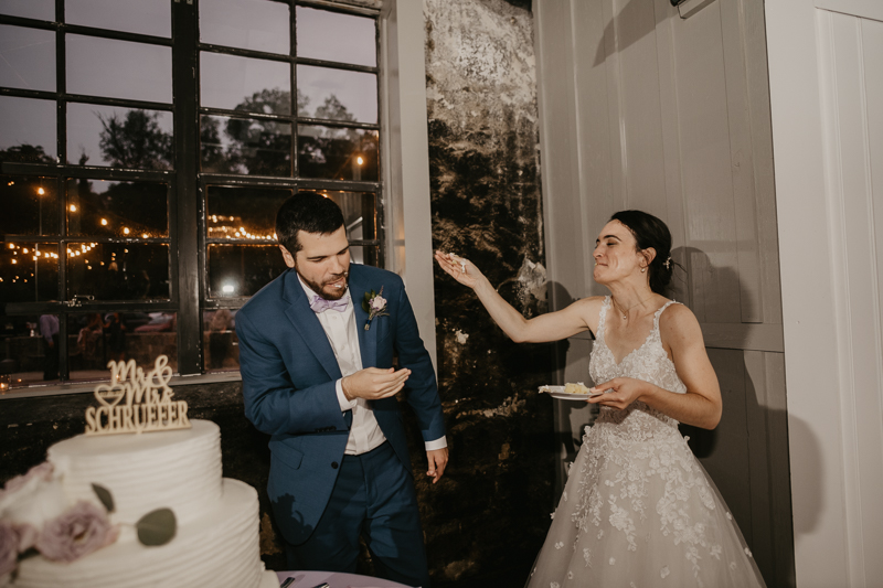 An exciting evening wedding reception by DJ Drew Albins from BMore for the Record at Main Street Ballroom in Ellicott City, Maryland by Britney Clause Photography