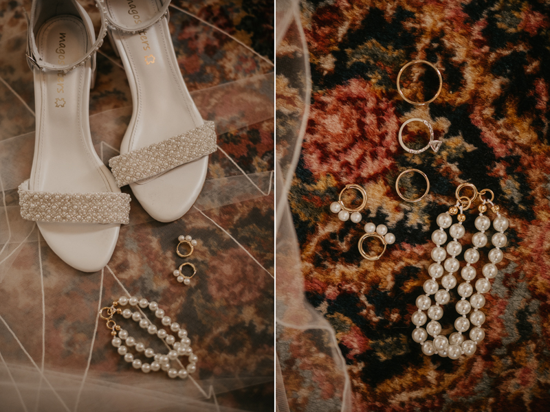 Beautiful wedding details at Dulany's Overlook in Frederick, Maryland by Britney Clause Photography