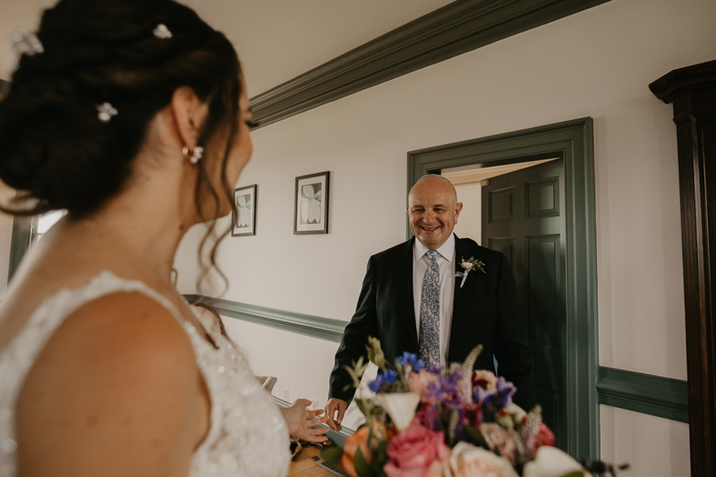 A bride getting ready at Dulany's Overlook in Frederick, Maryland by Britney Clause Photography