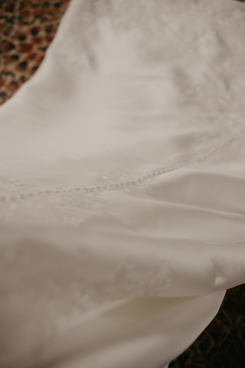 A bride getting ready at Dulany's Overlook in Frederick, Maryland by Britney Clause Photography