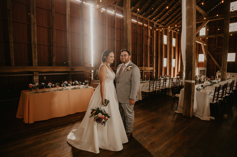 Stunning bride and groom wedding portraits at Dulany's Overlook in Frederick, Maryland by Britney Clause Photography