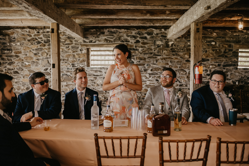 A lively Ketubah signing in the Dulany's Overlook Rose Garden in Frederick, Maryland by Britney Clause Photography