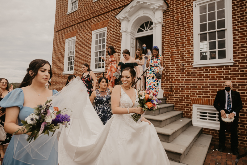 A lively Ketubah signing in the Dulany's Overlook Rose Garden in Frederick, Maryland by Britney Clause Photography