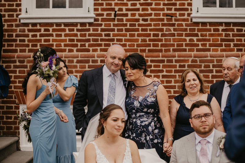 A lively Ketubah signing in the Dulany's Overlook Rose Garden in Frederick, Maryland by Britney Clause Photography