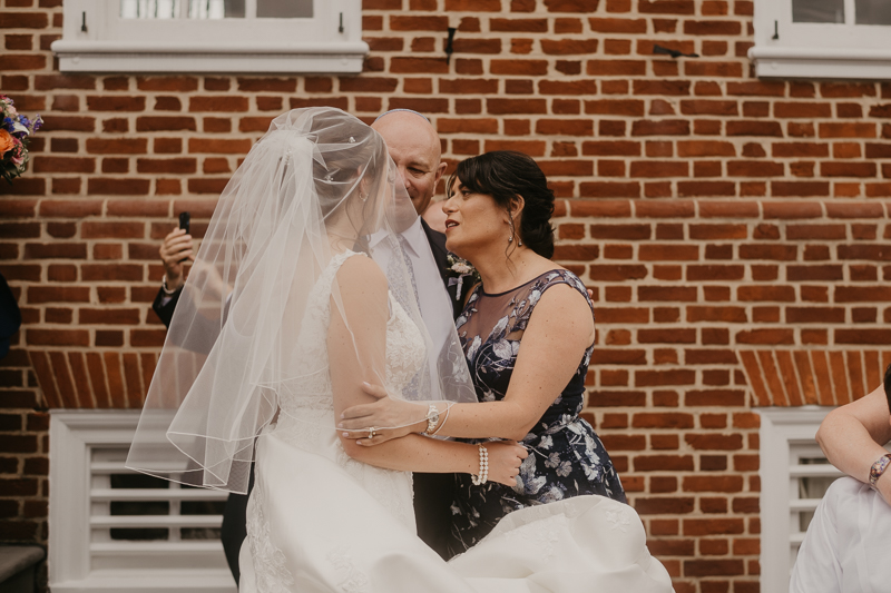 A lively Ketubah signing in the Dulany's Overlook Rose Garden in Frederick, Maryland by Britney Clause Photography