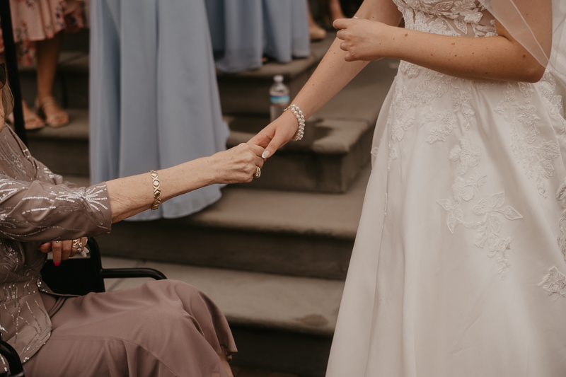 A lively Ketubah signing in the Dulany's Overlook Rose Garden in Frederick, Maryland by Britney Clause Photography