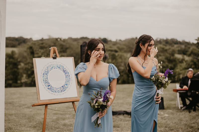 Amazing jewish ceremony at Dulany's Overlook in Frederick, Maryland by Britney Clause Photography