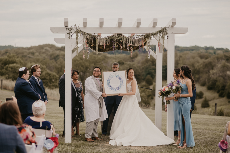 Amazing jewish ceremony at Dulany's Overlook in Frederick, Maryland by Britney Clause Photography