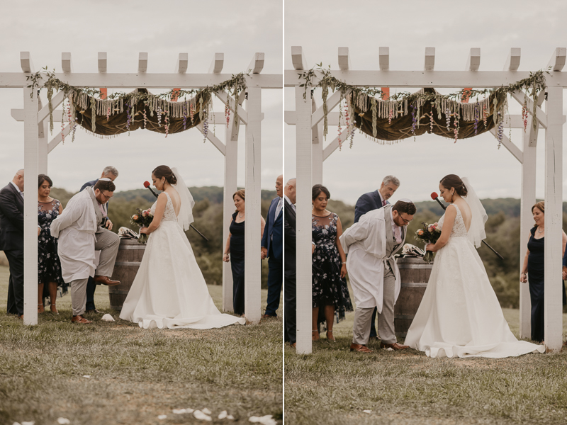 Amazing jewish ceremony at Dulany's Overlook in Frederick, Maryland by Britney Clause Photography