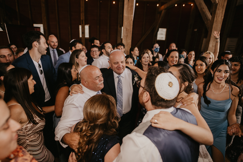 Exciting Simcha Dancing with music by Kol Chayim Orchestra at Dulany's Overlook in Frederick, Maryland by Britney Clause Photography