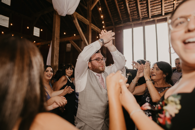 Exciting Simcha Dancing with music by Kol Chayim Orchestra at Dulany's Overlook in Frederick, Maryland by Britney Clause Photography