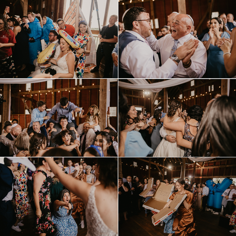 Exciting Simcha Dancing with music by Kol Chayim Orchestra at Dulany's Overlook in Frederick, Maryland by Britney Clause Photography