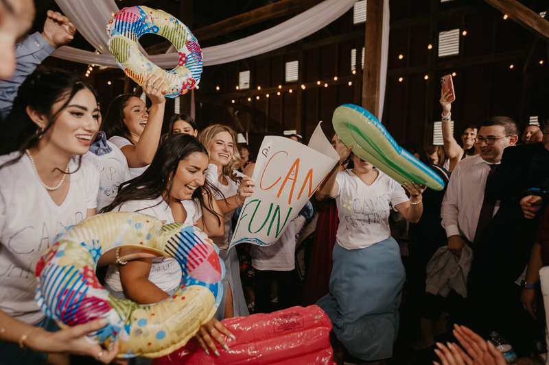 Exciting Simcha Dancing with music by Kol Chayim Orchestra at Dulany's Overlook in Frederick, Maryland by Britney Clause Photography