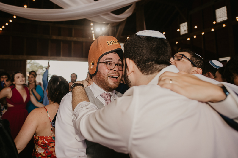 Exciting Simcha Dancing with music by Kol Chayim Orchestra at Dulany's Overlook in Frederick, Maryland by Britney Clause Photography