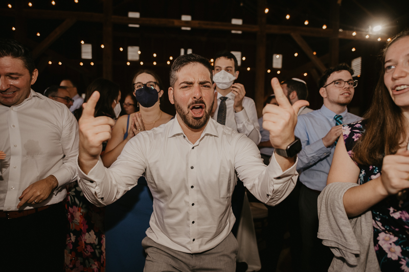 Exciting Simcha Dancing with music by Kol Chayim Orchestra at Dulany's Overlook in Frederick, Maryland by Britney Clause Photography