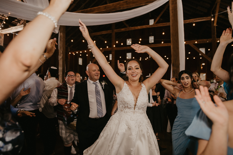 Exciting Simcha Dancing with music by Kol Chayim Orchestra at Dulany's Overlook in Frederick, Maryland by Britney Clause Photography