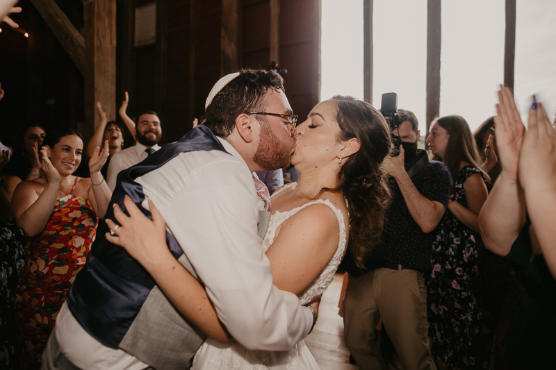 Exciting Simcha Dancing with music by Kol Chayim Orchestra at Dulany's Overlook in Frederick, Maryland by Britney Clause Photography