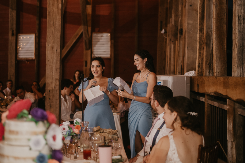 An exciting evening wedding reception by Purnell from Washington Talent at Dulany's Overlook in Frederick, Maryland by Britney Clause Photography