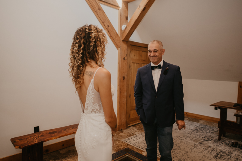 A bride getting ready at Castle Farm in Snow Hill, Maryland by Britney Clause Photography