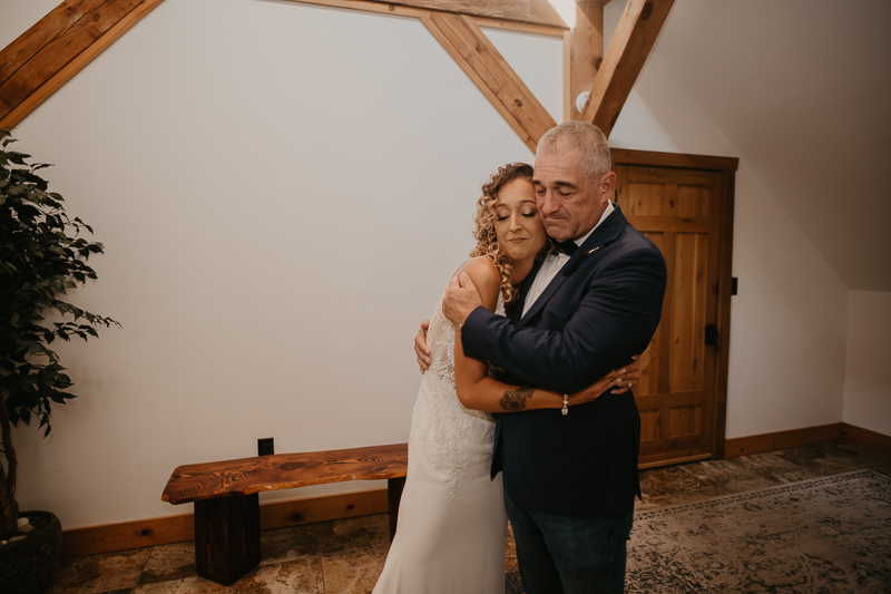 A bride getting ready at Castle Farm in Snow Hill, Maryland by Britney Clause Photography