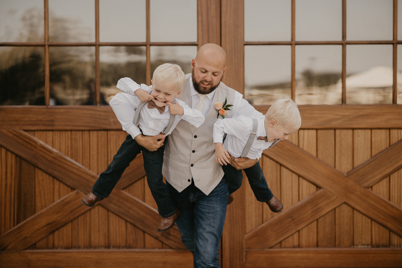 Beautiful bridal party portraits at Castle Farm in Snow Hill, Maryland by Britney Clause Photography