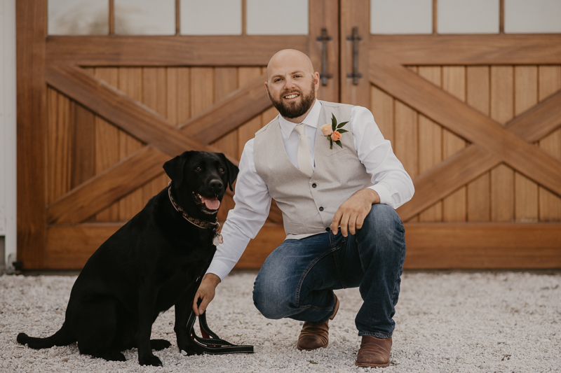 Beautiful bridal party portraits at Castle Farm in Snow Hill, Maryland by Britney Clause Photography