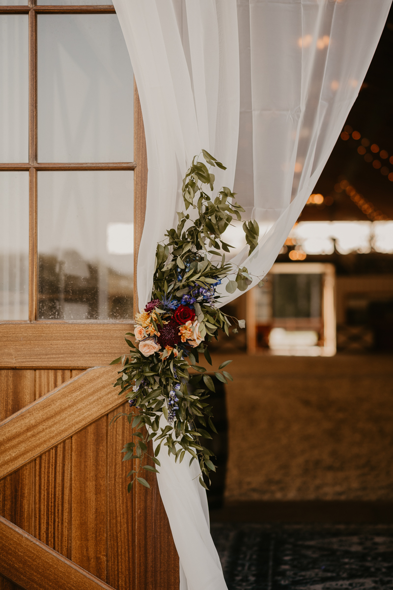 Amazing boho country wedding ceremony at Castle Farm in Snow Hill, Maryland by Britney Clause Photography