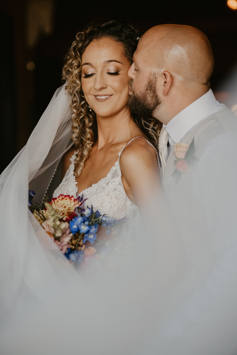 Stunning bride and groom wedding portraits at Castle Farm in Snow Hill, Maryland by Britney Clause Photography