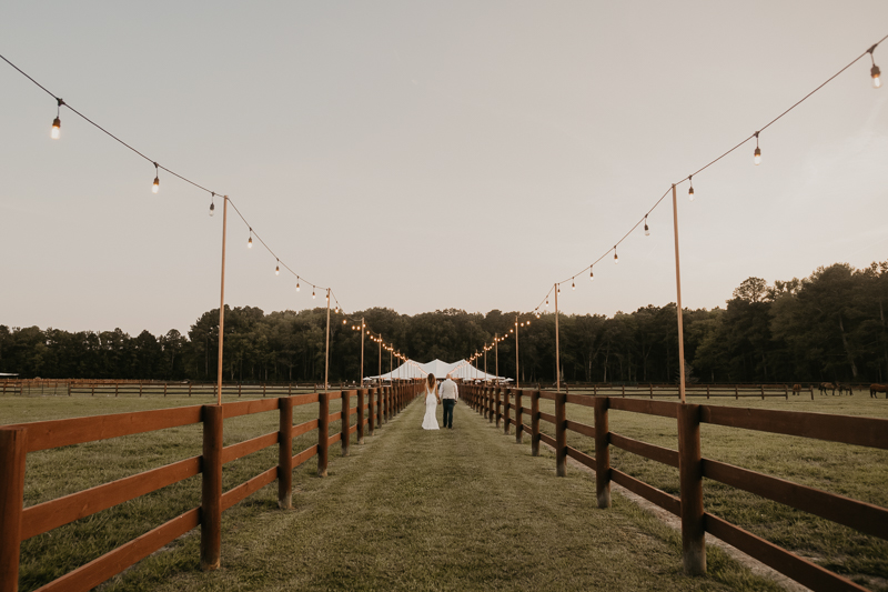 Stunning bride and groom wedding portraits at Castle Farm in Snow Hill, Maryland by Britney Clause Photography