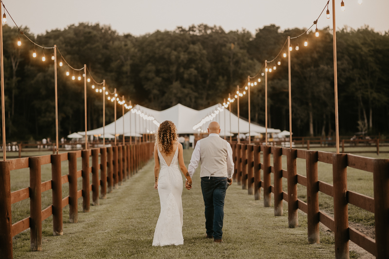 Stunning bride and groom wedding portraits at Castle Farm in Snow Hill, Maryland by Britney Clause Photography