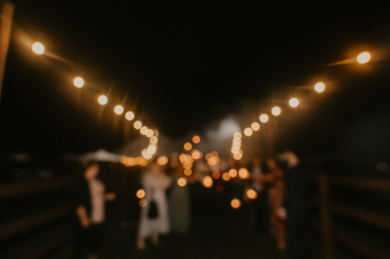 An exciting evening wedding reception by Breaking the Norm at Castle Farm in Snow Hill, Maryland by Britney Clause Photography