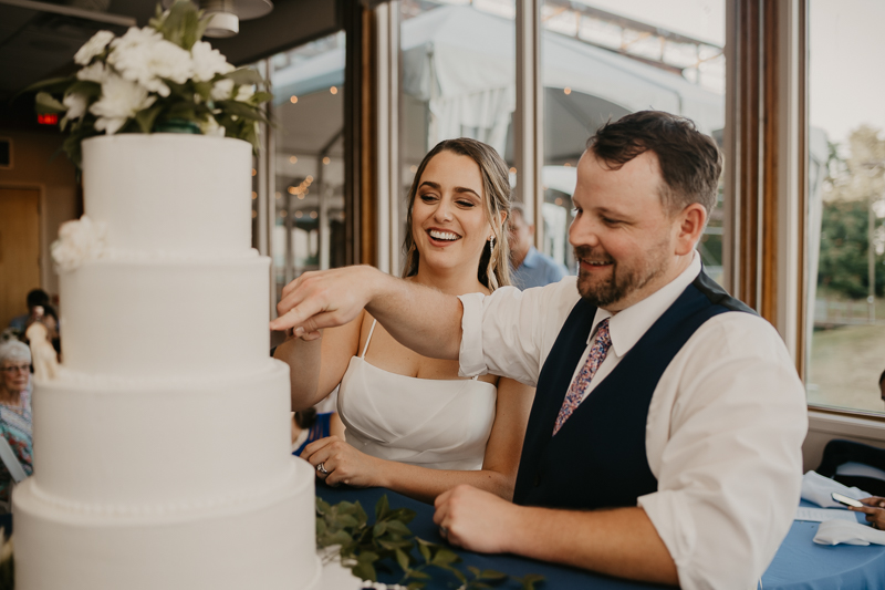 A stunning waterfront wedding reception at the Chesapeake Bay Foundation in Annapolis Maryland by Britney Clause Photography