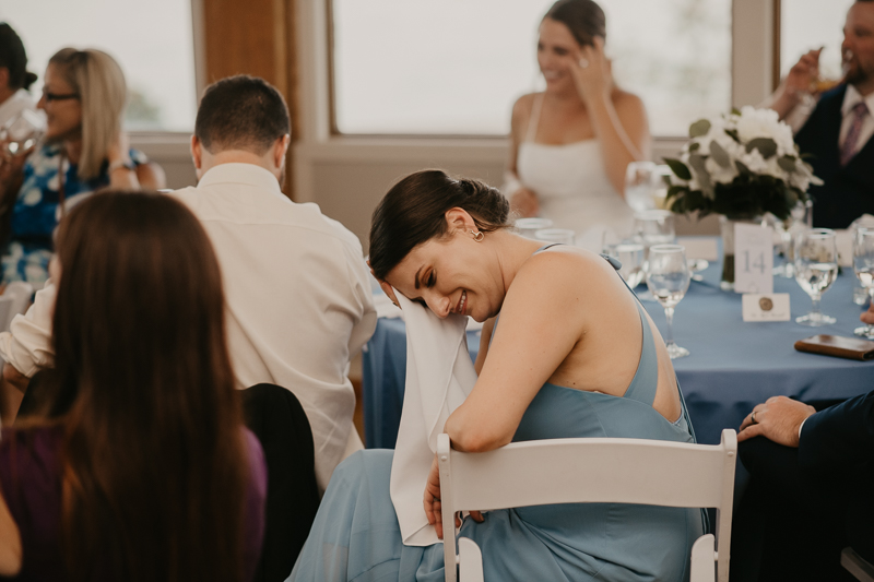 A stunning waterfront wedding reception at the Chesapeake Bay Foundation in Annapolis Maryland by Britney Clause Photography