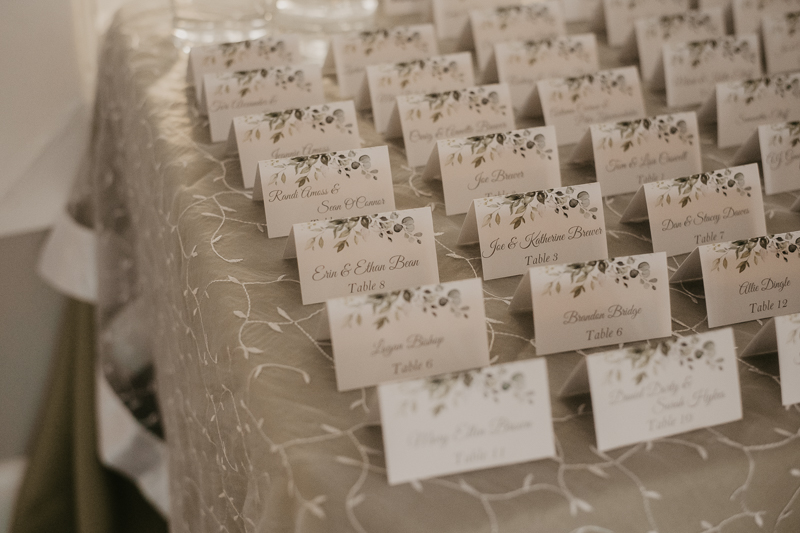 Magical wedding reception decor at Celebrations at the Bay in Pasadena, Maryland by Britney Clause Photography