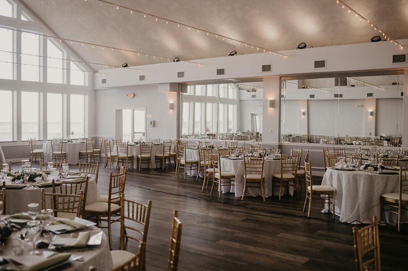 Magical wedding reception decor at Celebrations at the Bay in Pasadena, Maryland by Britney Clause Photography